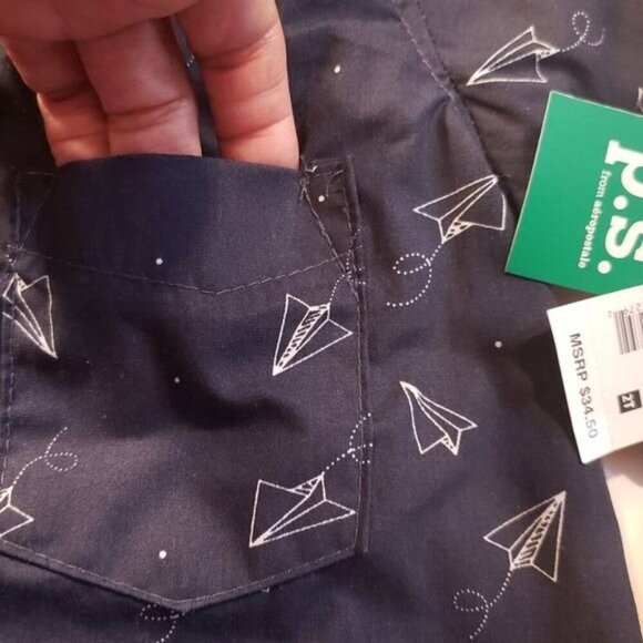 Aeropostale PS Tee Shirt Button Down Shirt Set Knit Graphic Top Boys - Picture 4 of 10